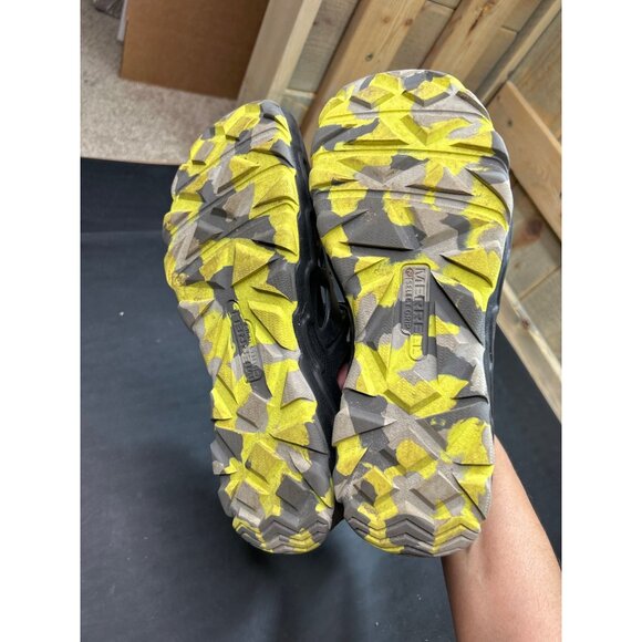 Merrell Hydro Sandals Big Boys Size 6 Black & Neon Green Durable Hook & Loop Out - Picture 9 of 9